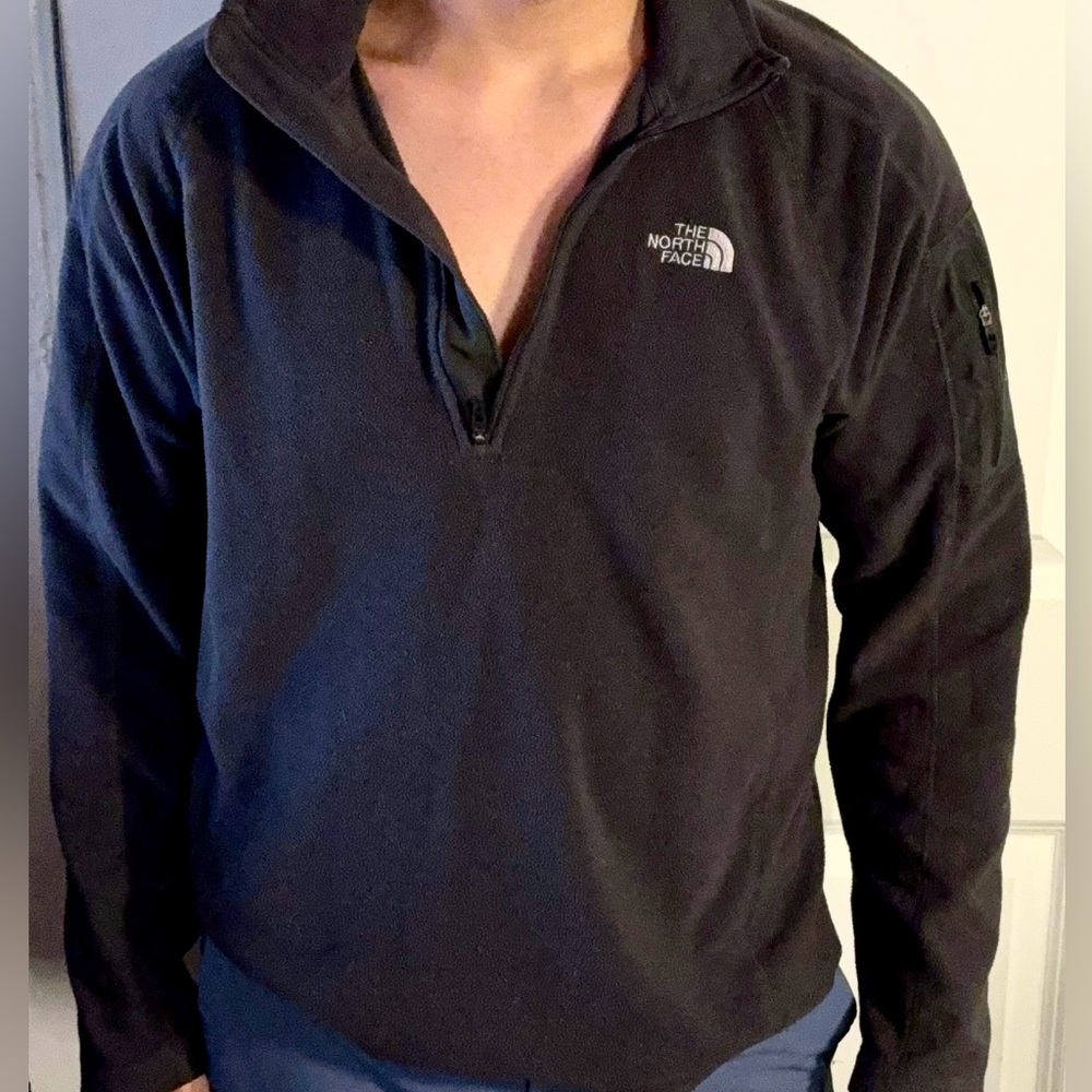 The North Face Charcoal Quarter-Zip Pullover - Picture 3 of 3
